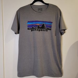 PATAGONIA Grey Graphic T-shirt size XL